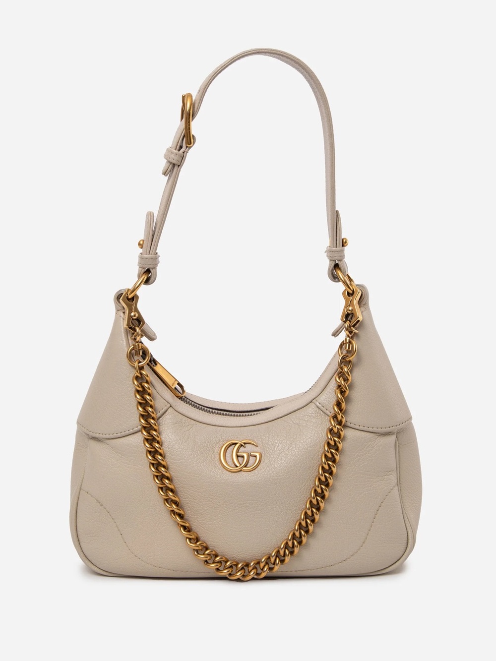 Gucci Goatskin Small Aphrodite Shoulder Bag Cream